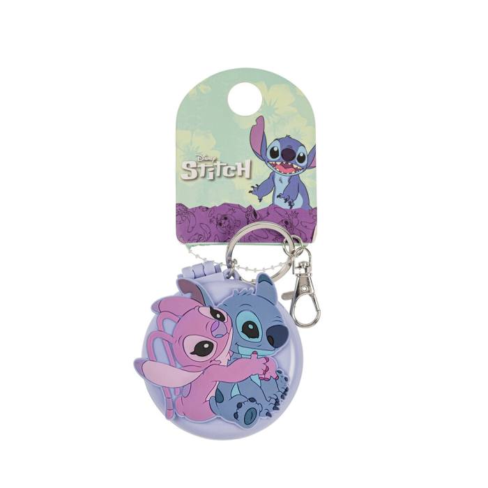 Disney Stitch & Angel Keychain brush and mirror 64275
